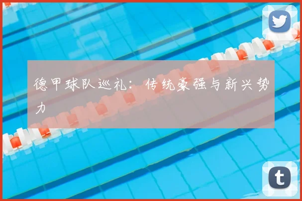德甲球队巡礼：传统豪强与新兴势力
